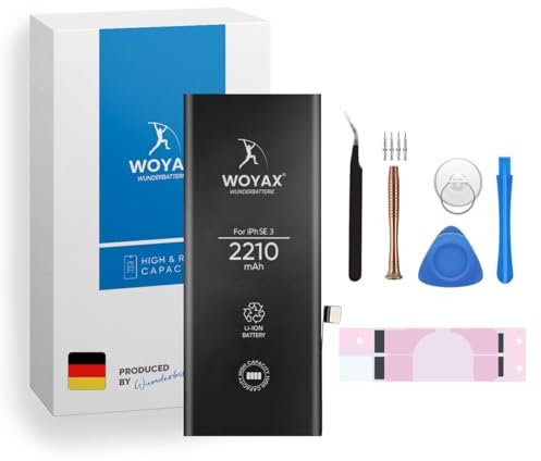 Woyax Wunderbatterie Kompatibel mit iPhone SE 3 (2022) Akku 2210mAh Hohe Kapazität