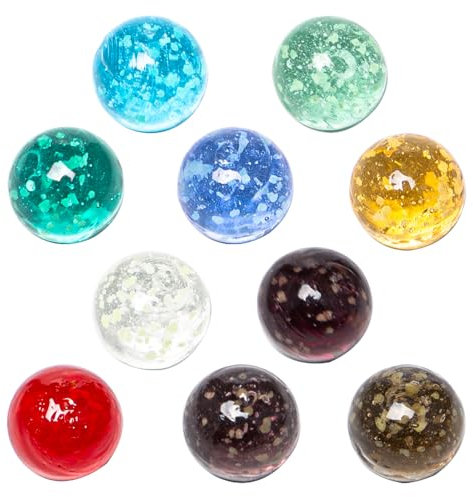 Neikafan Murmeln die im Dunkeln Leuchten 30 Stück Murmeln Glow in The Dark, Leuchtend Murmeln Glas Glitzer Kinder, 14mm Murmeln im Dunkeln Leuchten für Marmorbahn-Spiel Glasmurmeln Leuchtend