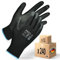 MK-Glove Arbeitshandschuhe aus Polyurethan Herren (24 Paar) - Präzision Handschuhe fur Mechaniker - Atmungsaktiv Schutzhandschuhe mit Gutes Gefühl - Montagehandschuhe Werkstatt - Größe 8-S