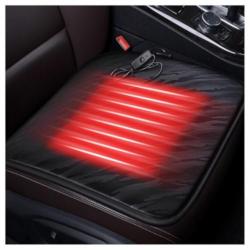 Auto Heizdecke, Stromschutz USB Sitzauflage Auto Beheizbar Universell Warm Sitzkissen Auto Erwachsene Passend für Die Meisten Autos 1 Stück