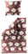 JACK by Bierbaum Biber Bettwäsche 2 TLG. 135x200cm Blütenmeer Bordeaux Rot Offwhite Grün Blau