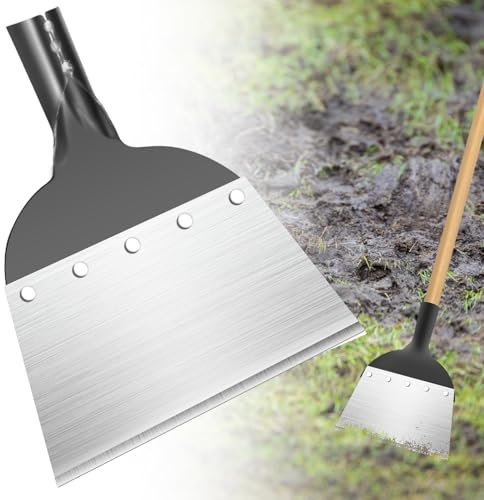 GBKDQQ Paletta Multifunzionale: 1 Pezzo Acciaio al Manganese ad Alta Resistenza, Paletta da Giardino per Giardino, Paletta per Disotturazione con Manico, Raschietto per Pulizia per Muri (23cm)