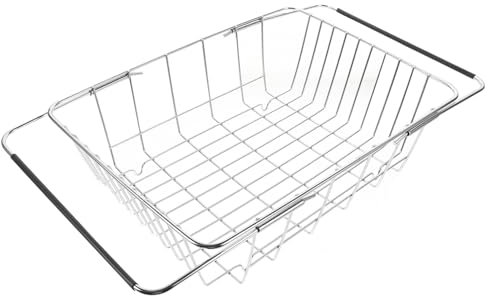 CHILDWEET Escurridor De Cubiertos para Fregadero Rejilla para Escurrir Platos Cesta Coladora Resistente Al Desgaste