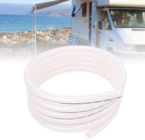 Aladeno Wohnmobil-Wasserschlauch, 5 m, 16,4 Fuß, vielseitiger Kunststoff-Wasserschlauch, kein ufen, robuster, hochfester Wohnmobil-Trinkwasser-Füllschlauch, leichter