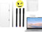 Memoboard auf der Monitorseite – trocken abwischbares magnetisches Whiteboard, beidseitig beschreibbar | Computer-Seitenwand, Schreibtisch-Organizer mit Stift und Schwamm, Domi-Schreibtisch