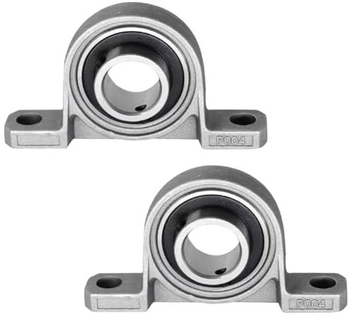 Cuscinetti a Sfera con Supporto, Cuscinetto Flangia, Blocco Cuscinetto, Cuscinetti a Blocco di Cuscino, Cuscinetti per Alloggiamento, Cuscinetti in Lega di Zinco, Cuscinetto Inserto, 20 mm, 2 Pezzi