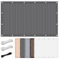 Filet d'ombrage de Jardin 2 x 5.8 m avec Œillets Voile d'ombrage avec Œillets avec Cordes et Serre-Câbles pour La Couverture Végétale Serre, Gris Foncé