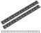 M METERXITY 2-Pack Piano Hinges, 14 Inch / 350mm Stainless Steel Continuous Piano Hinge with Holes and Screws for Cabinets Door/Storage Box [1.2X 0.04/ 30x 1mm Open Width Thick, Black]