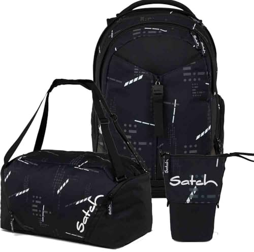 Satch Match Pencil Slider Edition Schulrucksack Set 3tlg. inkl. Sporttasche (Ninja Matrix)