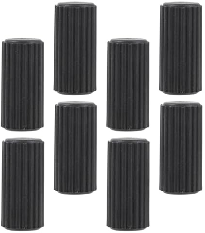 8 Stück Rollstuhl Bremskappen aus Kunststoff, Schwarz, Universell | Antirutsch Bremsdesign, Einfache Montage, Zubehör für Mehr , für Rollstühle