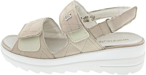Waldläufer Sandale H-Izzy 962002-190-111, Glattleder, Beige, Fußbett zum Wechseln, Weite H Beige
