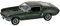 Ford Mustang GT, met.-grün, aus dem Film Bullitt, 1968, Modellauto, Fertigmodell, Greenlight 1:18
