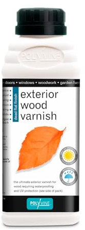 Polyvine Exterior Wood Varnish 500ml - Dead Flat