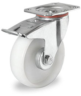 Lenkrolle mit Feststeller 200 mm Polypropylen