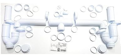 WOLFPACK LINEA PROFESIONAL - Sifon Doble Con Racor T-50 1 1/2 Extra Largo