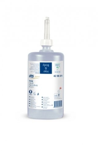 Seife Tork Premium & Haar Body für S1 System 6 Flaschen a 1 Liter