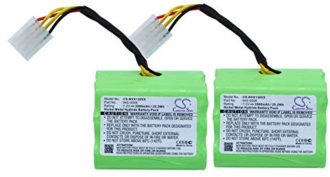 CS-NVX130VX Akku 3500mAh Kompatibel mit [Neato] All Floor, Signature 25, XV-11, XV-12, XV-14, XV-15, XV-21, für [Vorwerk] VX100, VX100 Saugroboter Ersetzt 205-0001, 945-0005, 945-0006, 945-0024
