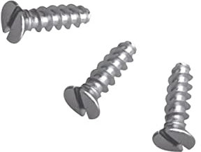 WITTKOWARE Elektro-Geräteschrauben für Schalter-/Abzweigdosen, 3,2mm, Länge 15mm, 100 Stück