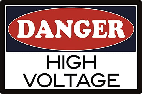 Blechschild 20x30cm gewölbt Danger High Voltage Deko Geschenk Schild