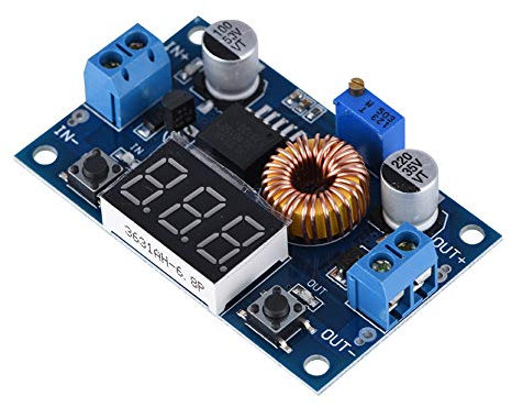 High Efficiency DC to DC Converter 5A 75W DC-DC Adjustable Step-down Module Voltage Regulator with LCD Display