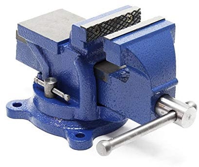 Wiltec Schraubstock Heavy Duty 75 mm Klemmbacke, Spannwerkzeug mit Amboss für schwere Beanspruchung für Werkbank