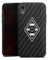 Silikon Hülle kompatibel mit Apple iPhone Xr Case schwarz Handyhülle Gladbach Borussia Mönchengladbach Carbon