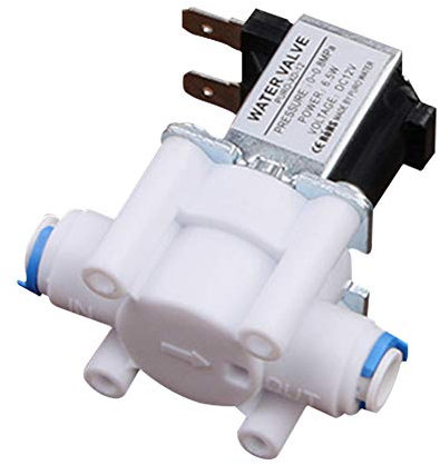 LNIM 1/4 Zoll Einlassspeisewassermagnetventil, 12V/24V Magnetisch Elektrisch Magnetventil für Wasser, Normal Geschlossen, Schnell Conntection - Wie Bild Show