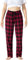 AIRIKE Damen Pyjamahose Warm Lang Baumwolle Weich Schlafanzughose Kariert Winter Nachtwäsche Freizeithose No.3758 M