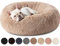 Yurun Hundebett, Hundebett flauschig Hundesofa Katzenbett rund, (8 Farben und 9 Größen wählbar), Bezug abnehmbar und maschinenwaschbar, Hundebett flauschig rund für Katzen und Hunde