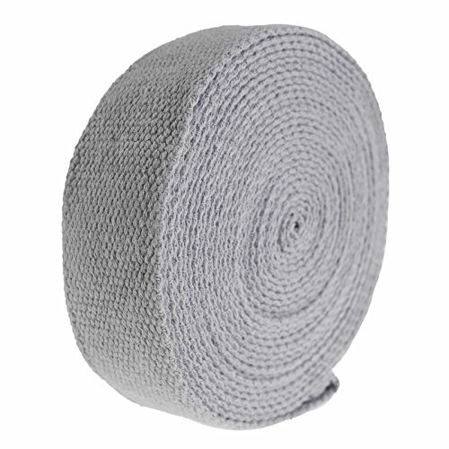 5m Gurtband 25mm 100% Baumwolle Gurtbänder Tragegurt Taschengurt Variantenwahl, Größe:25 mm | 2.6 mm, Farbe:grau