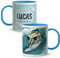 Taza plastico personalizada. Taza Plastico Infantil Personalizada. Vaso Infantil Personalizado Duro. Tazas Personalizadas con Nombre SIN BPA. 5 COLORES a ELEGIR. Surf