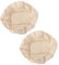 cabilock 2PCS Bread Banneton Proofing Basket Cover Natural Rattan Baking Dough Sourdough Banneton Proofing Basket Cloth Liner Ellipse