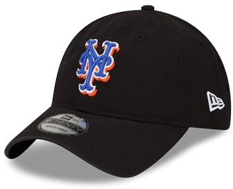 New Era New York Mets MLB Core Classic Schwarz Verstellbare 9Twenty Cap - One-Size