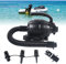 Pompe à Air Électrique 600 W - 1000 L/Min, Rechargeable, 2,4 PSI Avec 4 Buses Pour Tapis de Piste d'Air Tumbling