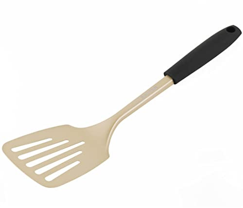 Salter BW11127EU7 Olympus Collection Slotted Spatula, Long-Lasting Stainless Steel Kitchen Utensil, Hanging Hook, Easy-Clean, Metal Spatula Cooking Tool For Grilling, BBQ, Burgers, Gold