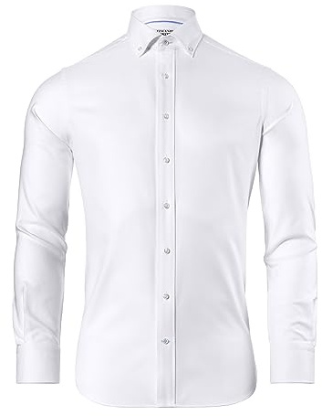 Vincenzo Boretti Camisa, Regular-fit/Corte Recto, Sarga - no Necesita Plancha
