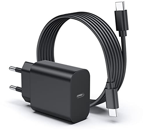 MEROM 25W Chargeur Rapide avec Câble Compatible avec Samsung Galaxy S22 Ultra S22 Plus S21 Ultra S21 FE S20 S10 Note 20 Ultra Note 10 A52 A72 Adaptateur