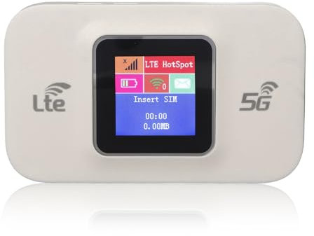 Garsent Router WiFi 4G H809pro, Hotspot WiFi Mini Mobile, Supporta Fino a 10 Utenti WiFi, Crittografia WiFi WPA/WPA2, Plug And Play, Principalmente Adatto per L'Europa
