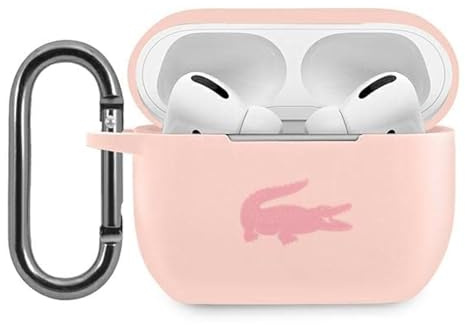 Lacoste LCAPSI Hülle für Airpods Pro Rosa Silicone