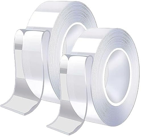 Doppelseitiges Klebeband Extra Stark, 6m Klebeband Doppelseitig Nano Tape Doppelseitiges Klebeband Ablösbar Doppelklebeband Doppelseitiges Klebeband transparent für Küche, Zuhause, Outdoor