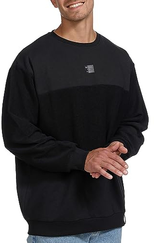 Indicode Herren INBridge Sweatshirt aus Baumwoll-Mix mit RIPP-Bündchen | Bequemer Freizeitpullover aus weichem Baumwollgemisch, Sweater, Freizeitpullover, Alltagspulli, Rundhalspullover für Männer