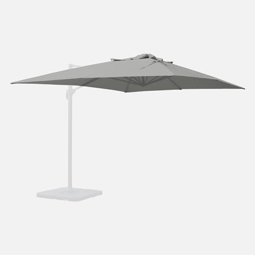 sweeek Telo per ombrellone St Jean de Luz 3x4m, Telo Parasole St Jean de Luz, Grigio