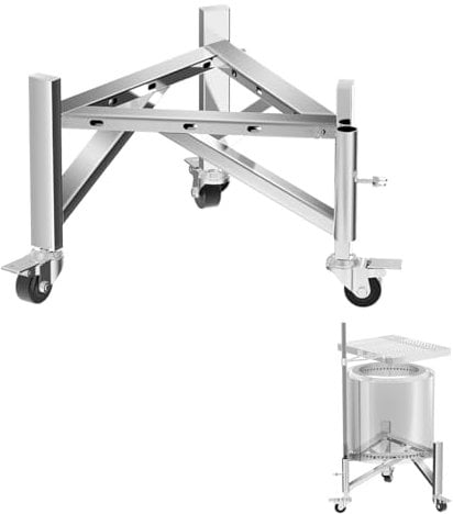 Universeller 38,1–68,6 cm Feuerschalenständer, Edelstahl-Feuerstellenständer für Solo-Herd-Ranger, Lagerfeuer, Yukon, Outdoor-Kaminwerkzeuge für Solo-Herd-Feuerstellen und andere 38,1 cm, 43,2 cm,
