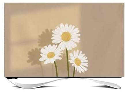 BLUEZY Copertura TV, Copertura Antipolvere per Schermo TV/Computer, TV 32-65 Pollici per Interni Copritelevisori da Appendere/da Tavolo/Schermo Curvo C,55in
