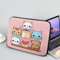 Showudesigns Housse de protection en néoprène pour ordinateur portable de 17 avec motif chat mignon - Facile à nettoyer - Rose fraise