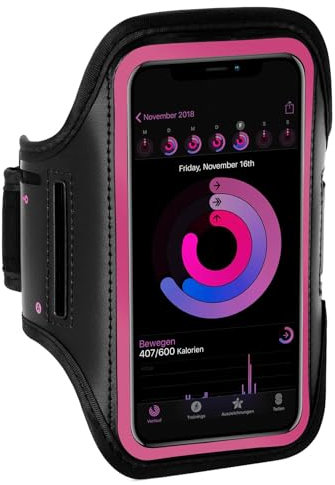 ONEFLOW Workout Case für Doro 8200 Sportarmband zum Joggen mit Touch Fenster, Handy Armband für Sport und Outdoor, Handyhalterung für den Arm, Lauftasche Jogging, Pink