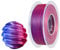 CC3D Seide Zweifarbiges PLA Filament Rose/Blau 1.75mm 1KG 3D Drucker Filament Zwei Farbe PLA Zweifarbig metallische Filament 3D Druck Material Rot Blau Metall PLA