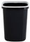 Baoblaze Poubelle Poubelle sans Couvercle Poubelle Rectangulaire Ouverte Corbeille à Papier pour Bureau à Domicile Salon Salle de Bain, Noir