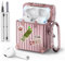 VISOOM Compatible With Airpods 2&1 Case Cover, Fun Suitcase Design for Airpods 2/1 with Cleaning Kit, Cute Fashion Protective Case With Keychain, Rose Gold
