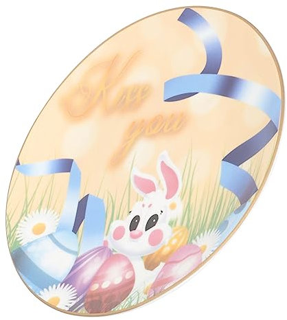 Alipis Osterei-tablett Hase Süßigkeitenschale Restaurantteller Essenstablett Osterhasenteller Flache Teller Steingut Teller Tischdeko Zu Ostern Ringhalter Schale Obst Porzellan Aufschnitt